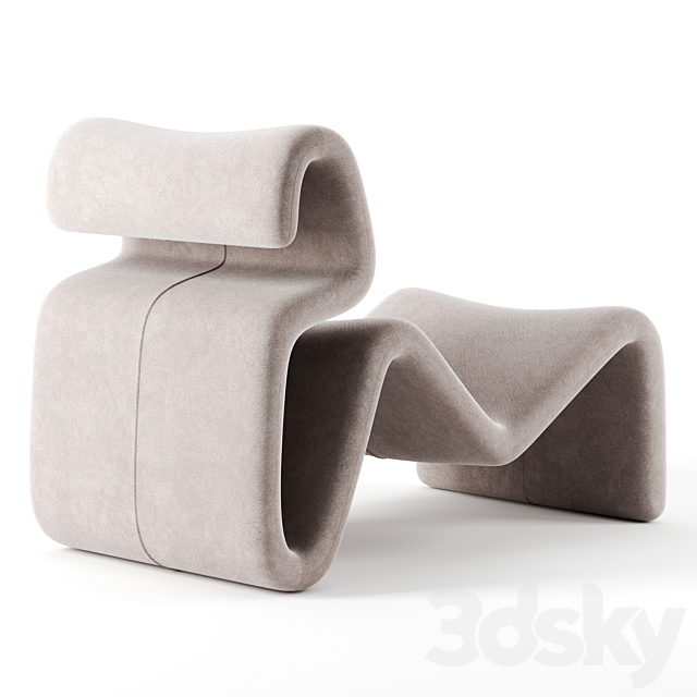 Etcetera lounge chair by Artilleriet 3DSMax File - thumbnail 2