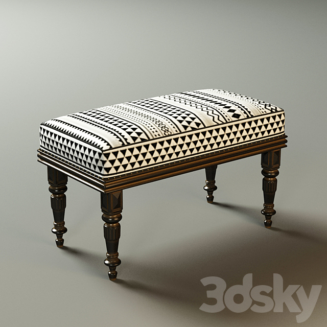 Ethnic stool 3DSMax File - thumbnail 1