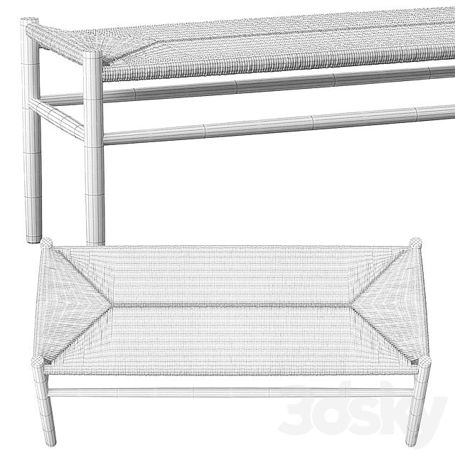 FDB J83B bench 3DSMax File - thumbnail 3