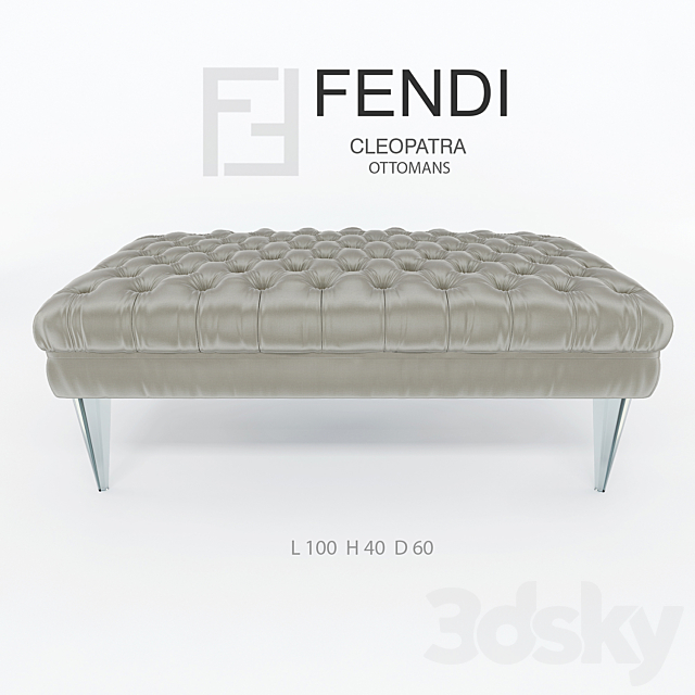 Fendi_Cleopatra_Ottomans 3DSMax File - thumbnail 3