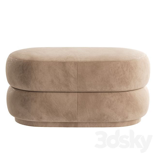 Ferm Living – Round Pouf 3ds Max - thumbnail 3