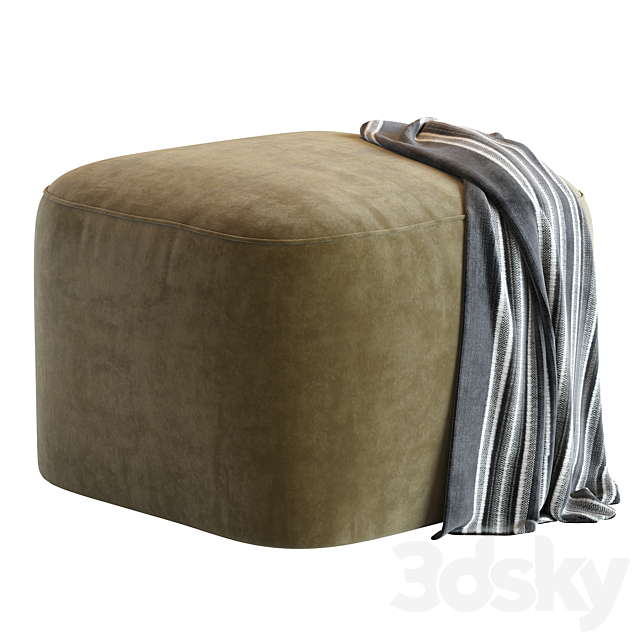 Fitz pouf 3DS Max Model - thumbnail 3