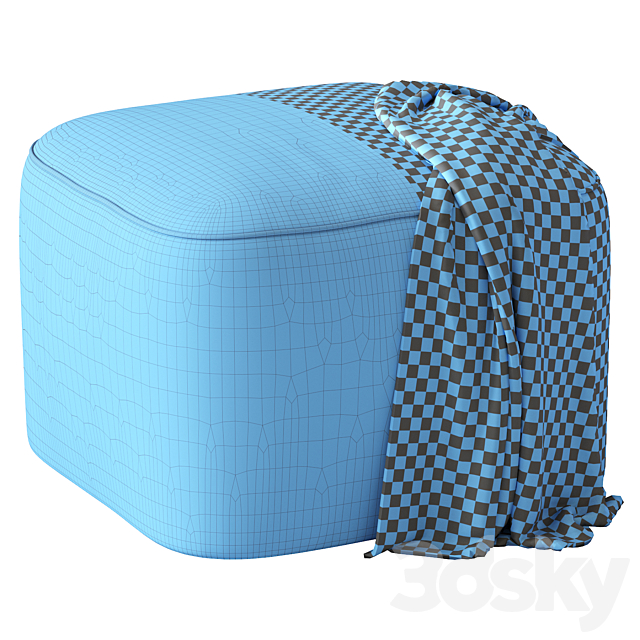 Fitz pouf 3DS Max Model - thumbnail 6