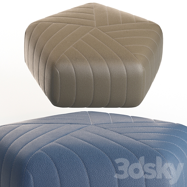 FIVE OTTOMAN 3DSMax File - thumbnail 1