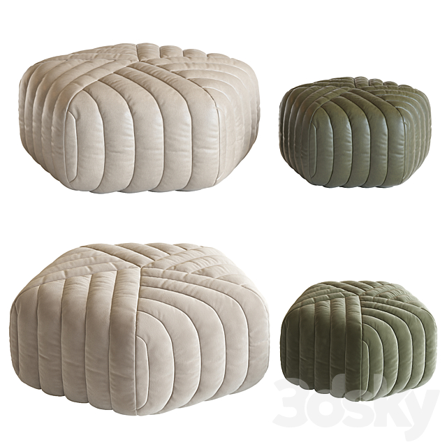 Five Ottoman 3DSMax File - thumbnail 1