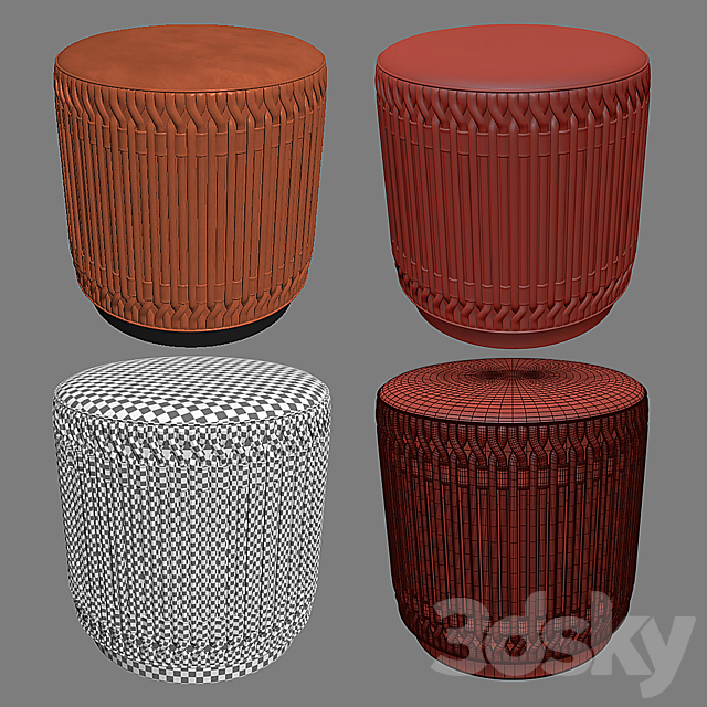 FLAME Ottoman 3DSMax File - thumbnail 3