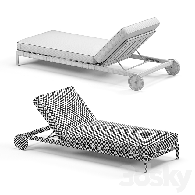 FLEXFORM Atlante Sun Lounger 3DSMax File - thumbnail 4