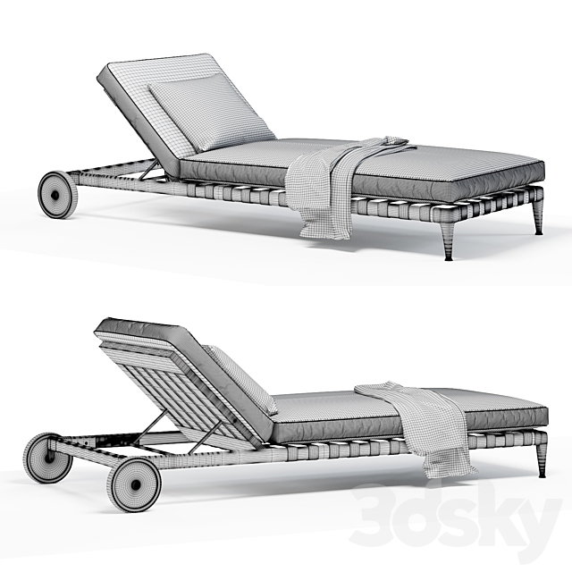 FLEXFORM Atlante Sun Lounger 3DSMax File - thumbnail 5