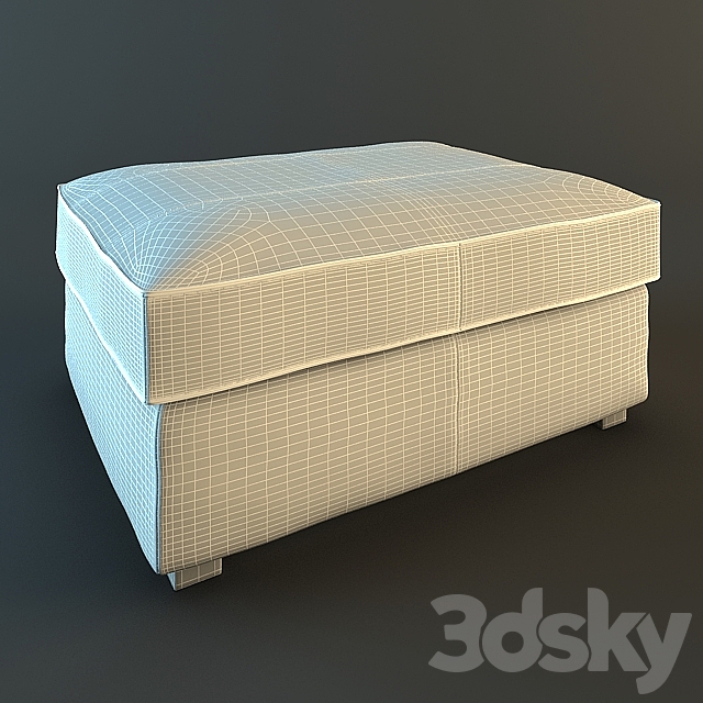 Footstool “Kivik” from IKEA 3DSMax File - thumbnail 3