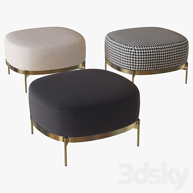 Footstool Tape Minotti 3DSMax File - thumbnail 1