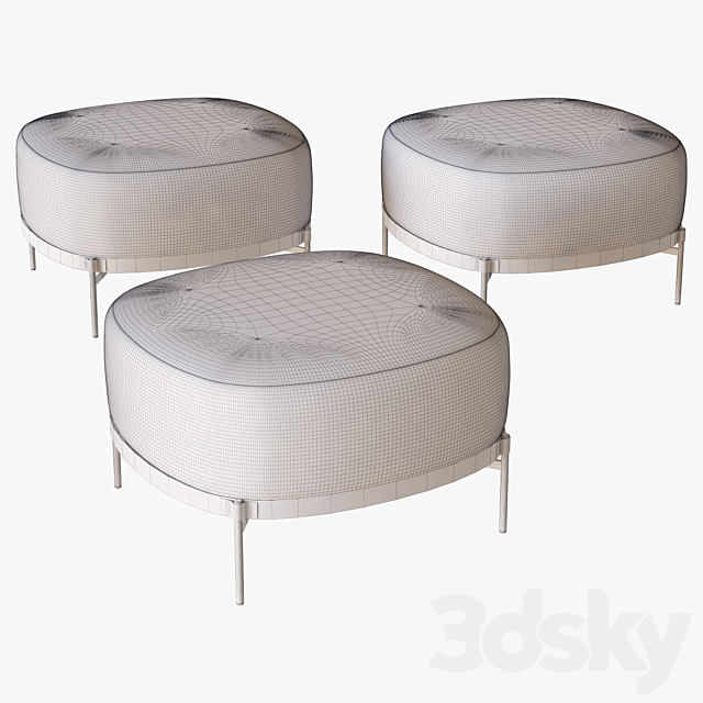 Footstool Tape Minotti 3DSMax File - thumbnail 2