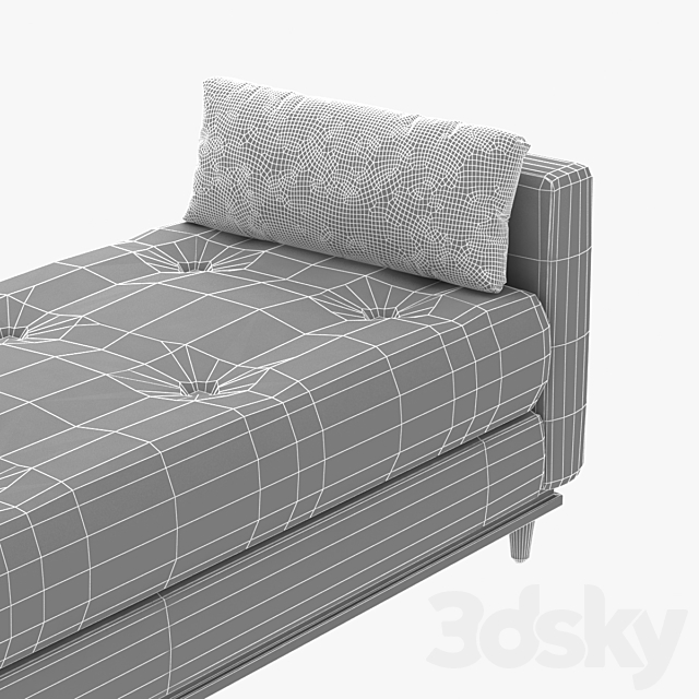 Francis Sultana melbury daybed 3DSMax File - thumbnail 3