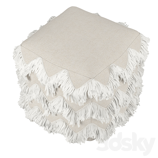 Fringed Pouf 3DSMax File - thumbnail 4