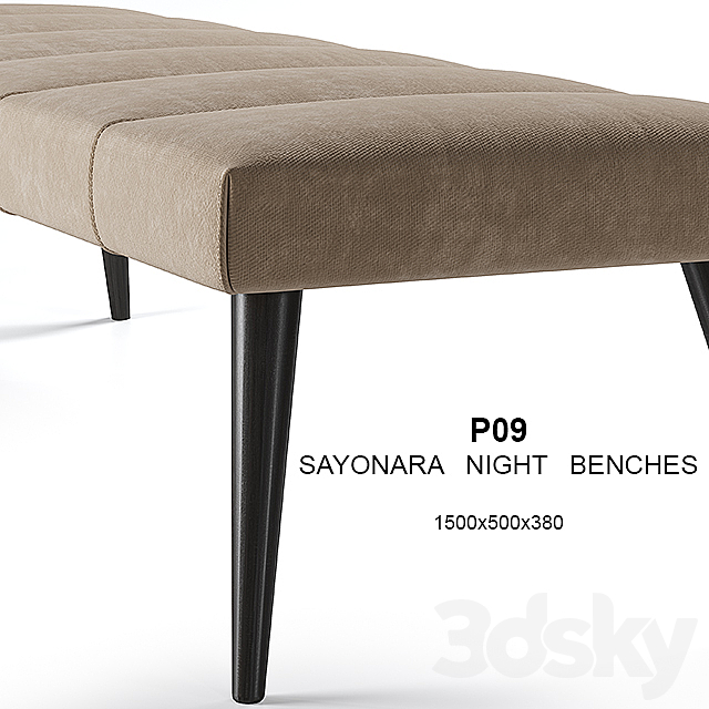 Gamma P09 Sayonara night bench 3DSMax File - thumbnail 2