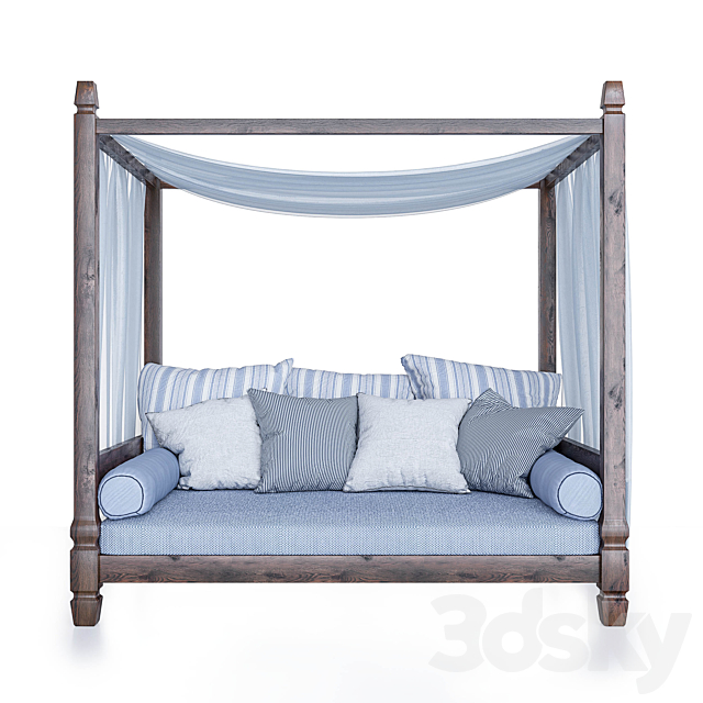 Garden sofa Gervasoni 3ds Max - thumbnail 2