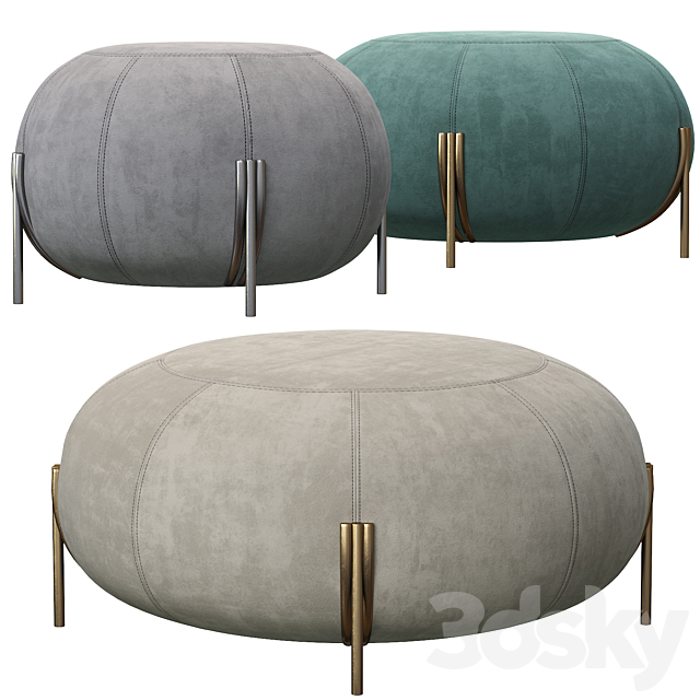 GEO Pouf by Saba Italia 3DS Max Model - thumbnail 2