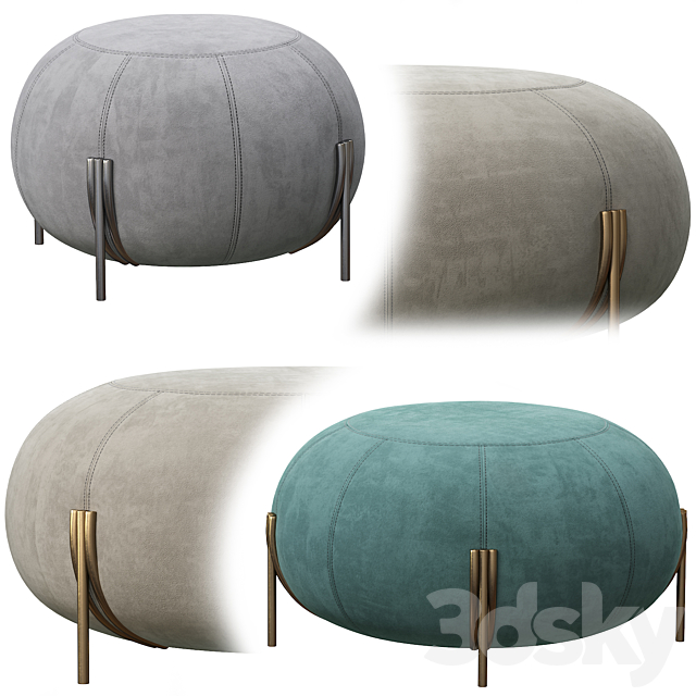 GEO Pouf by Saba Italia 3DS Max Model - thumbnail 3