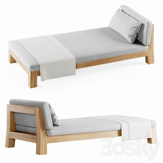 Gijs daybed by Piet Boon _ Beach lounger 3DSMax File - thumbnail 2