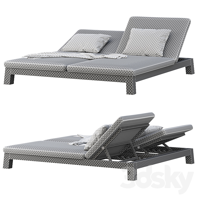 GIJS Double Sun lounger by Piet Boon 3DS Max Model - thumbnail 4