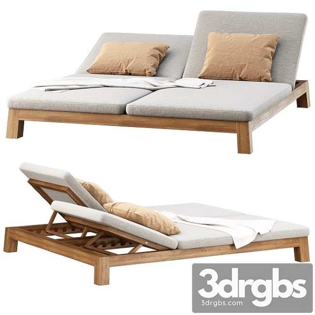 GIJS Double Sun Lounger by Piet Boon 3dsmax Download - thumbnail 1