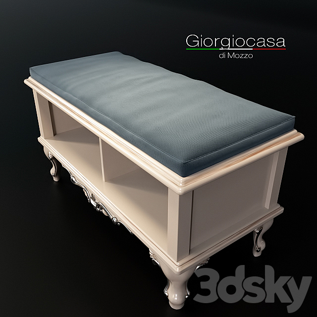 Giorgiocasa bench in fabric 3DS Max Model - thumbnail 2