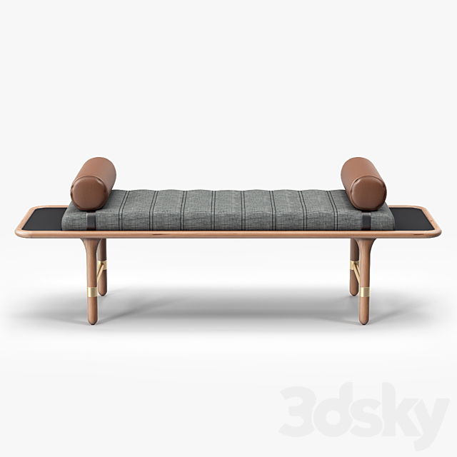 Giulia Novars Manhattan Bench 3ds Max - thumbnail 1