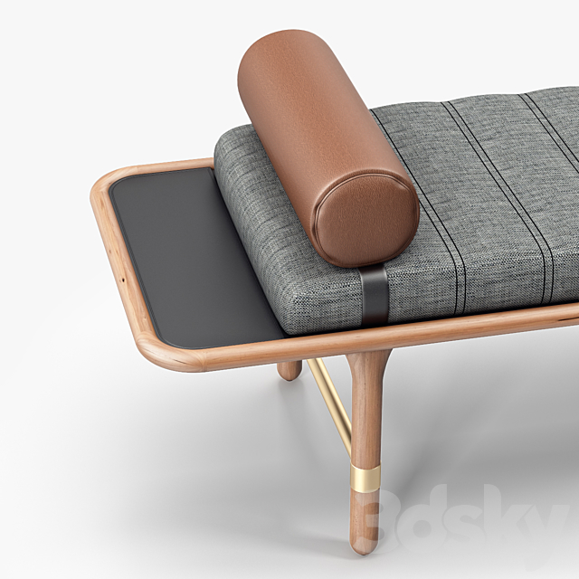 Giulia Novars Manhattan Bench 3ds Max - thumbnail 3