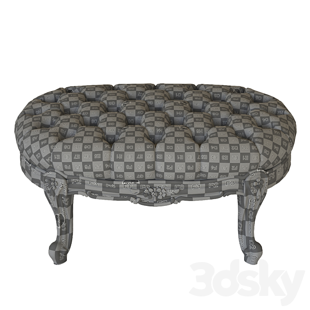 Giusti Portos nouvelle pouf 3DS Max Model - thumbnail 2