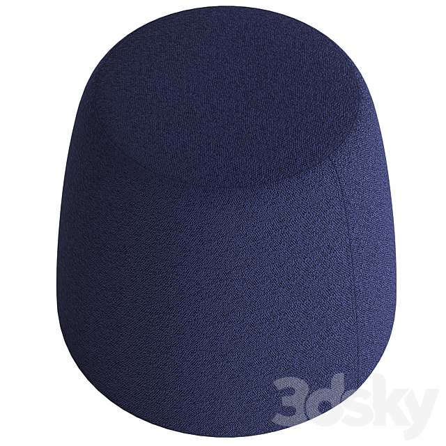 Globewest Felix Pebble Ottoman 3DS Max Model - thumbnail 3