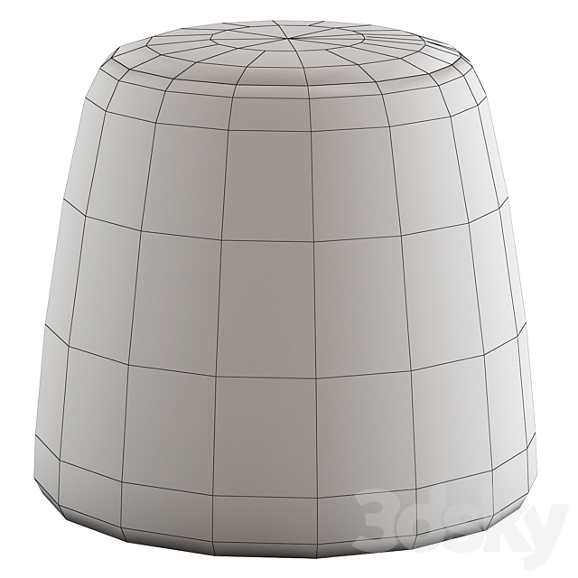 Globewest Felix Pebble Ottoman 3DS Max Model - thumbnail 4