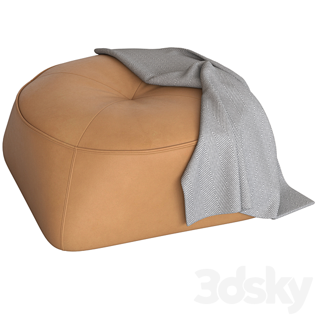 Globewest Natadora Arbor Ottoman 3DS Max Model - thumbnail 3