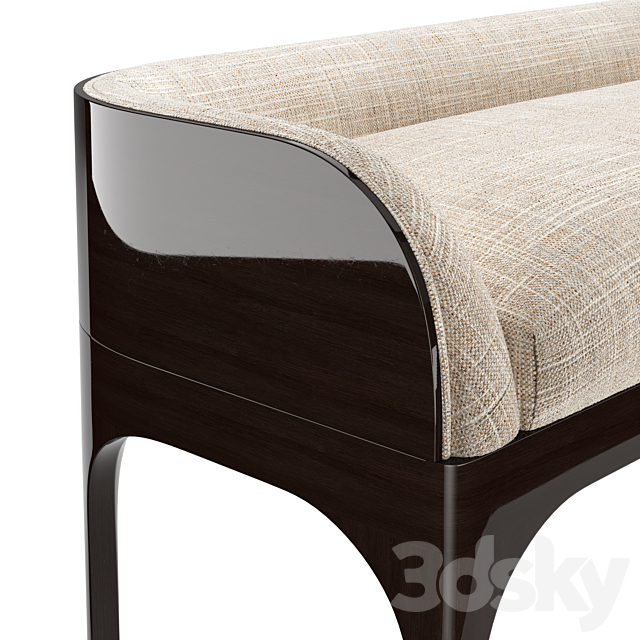 Gorsia buda bed bench 3DSMax File - thumbnail 3