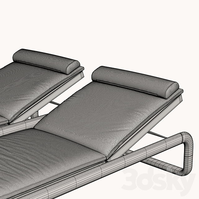 H2K Luxury loungers by Hake Konzept 3DSMax File - thumbnail 3