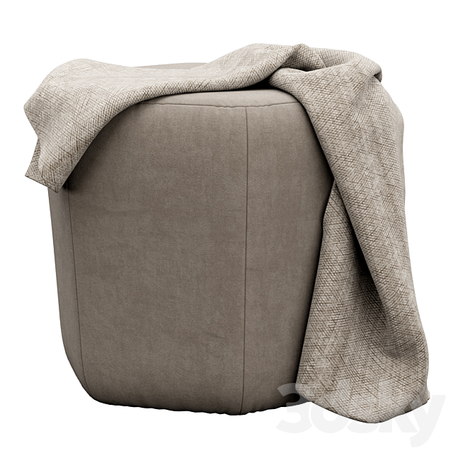 Hagen pouf by Swoon 3ds Max - thumbnail 1