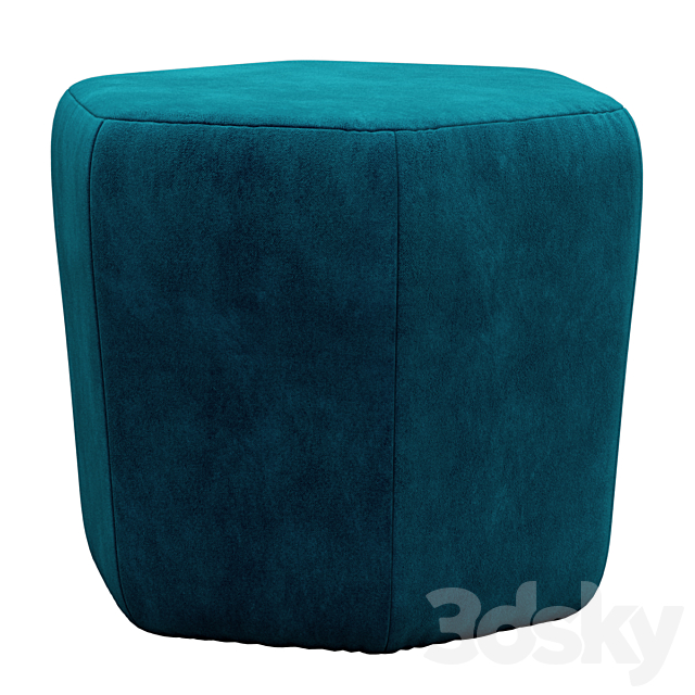 Hagen pouf by Swoon 3ds Max - thumbnail 3