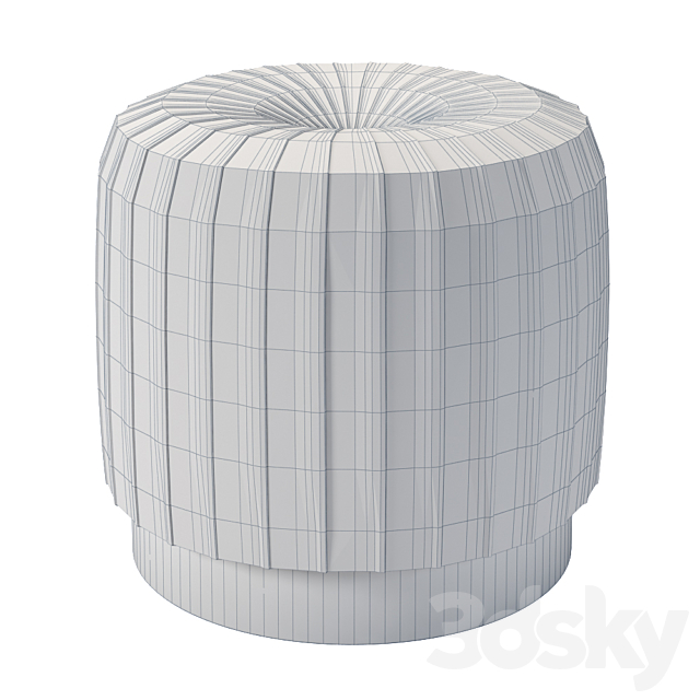 Handmade pouf 3DSMax File - thumbnail 4