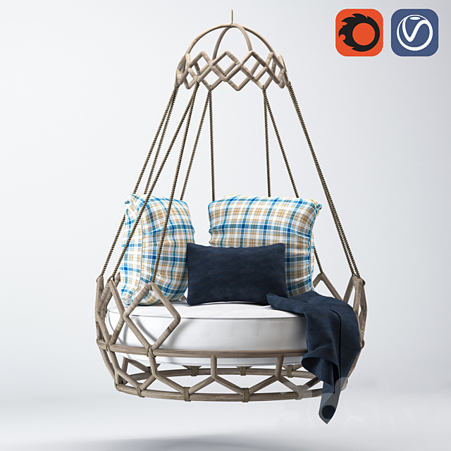 hanging chair 3DSMax File - thumbnail 2