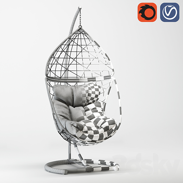 hanging chair 3DSMax File - thumbnail 5