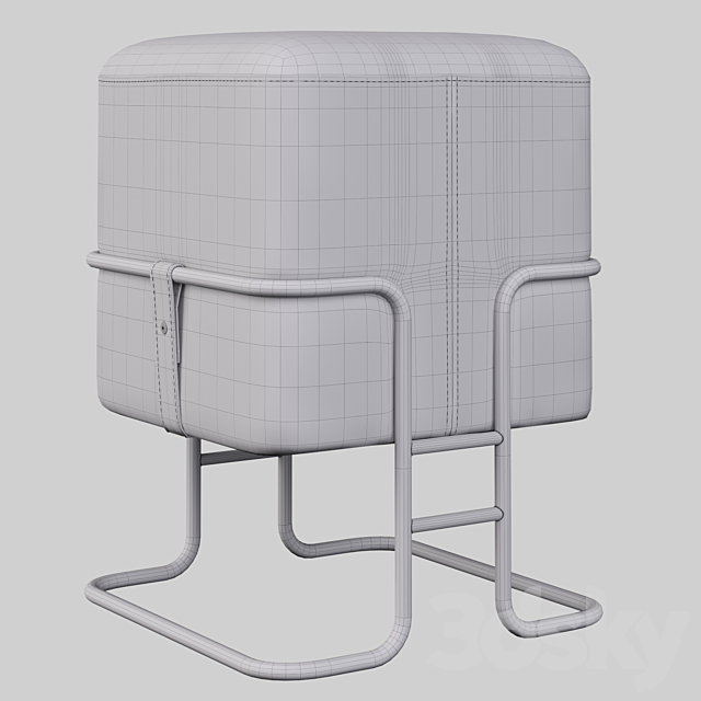 hazel stool 3DSMax File - thumbnail 4