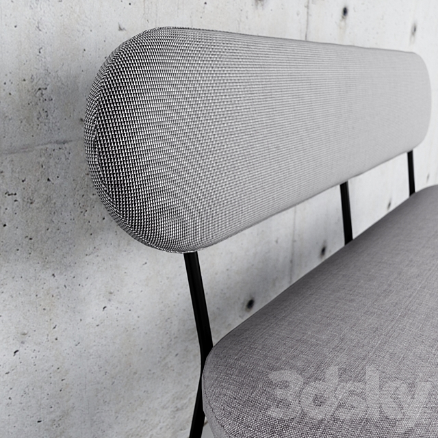 HKLiving – dining table bench gray 3DSMax File - thumbnail 4