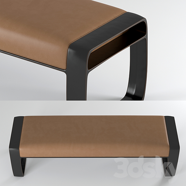 Holly Hunt Sabina Bench 3DSMax File - thumbnail 2