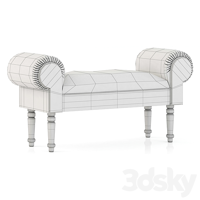 HPDECOR Keep Calm ottoman 3DS Max Model - thumbnail 2