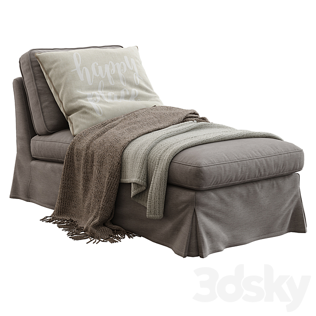 Ikea _ Ektorp Chaise Lounge 3DS Max Model - thumbnail 2