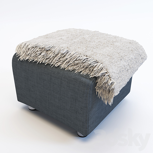 Ikea _ Klippan pouffe 3DSMax File - thumbnail 1