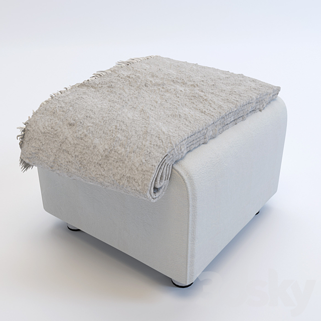 Ikea _ Klippan pouffe 3DSMax File - thumbnail 2