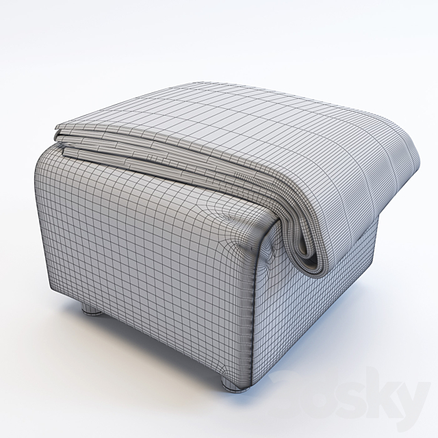 Ikea _ Klippan pouffe 3DSMax File - thumbnail 3