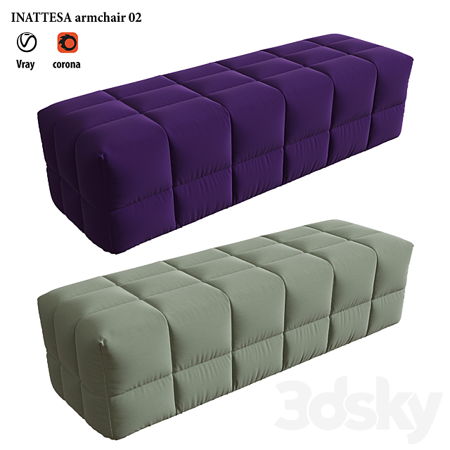 INATTESA armchair 02 3DSMax File - thumbnail 1