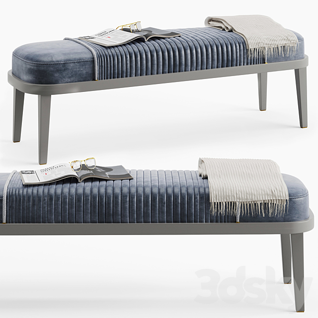 Inedito Asnaghi Marylin bench 3DSMax File - thumbnail 1