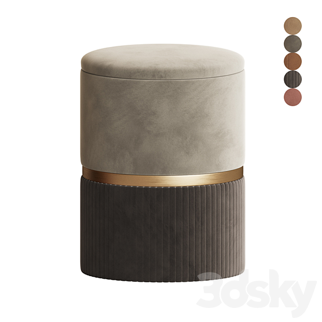 Inmyroom Ottoman Set 3ds Max - thumbnail 2