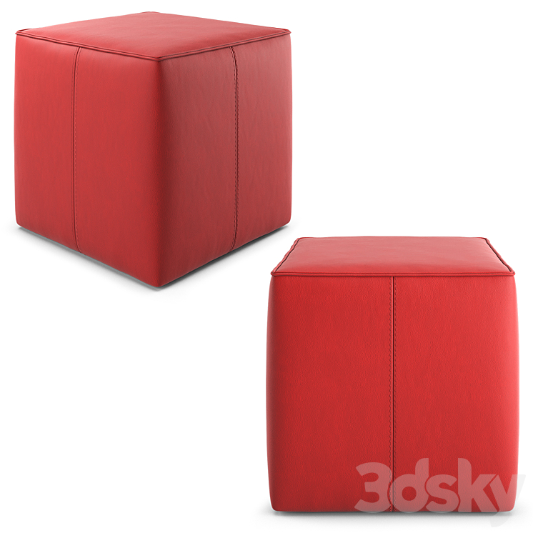 Italian pouf Uchi by Bontempi Casa 3DS Max Model - thumbnail 2